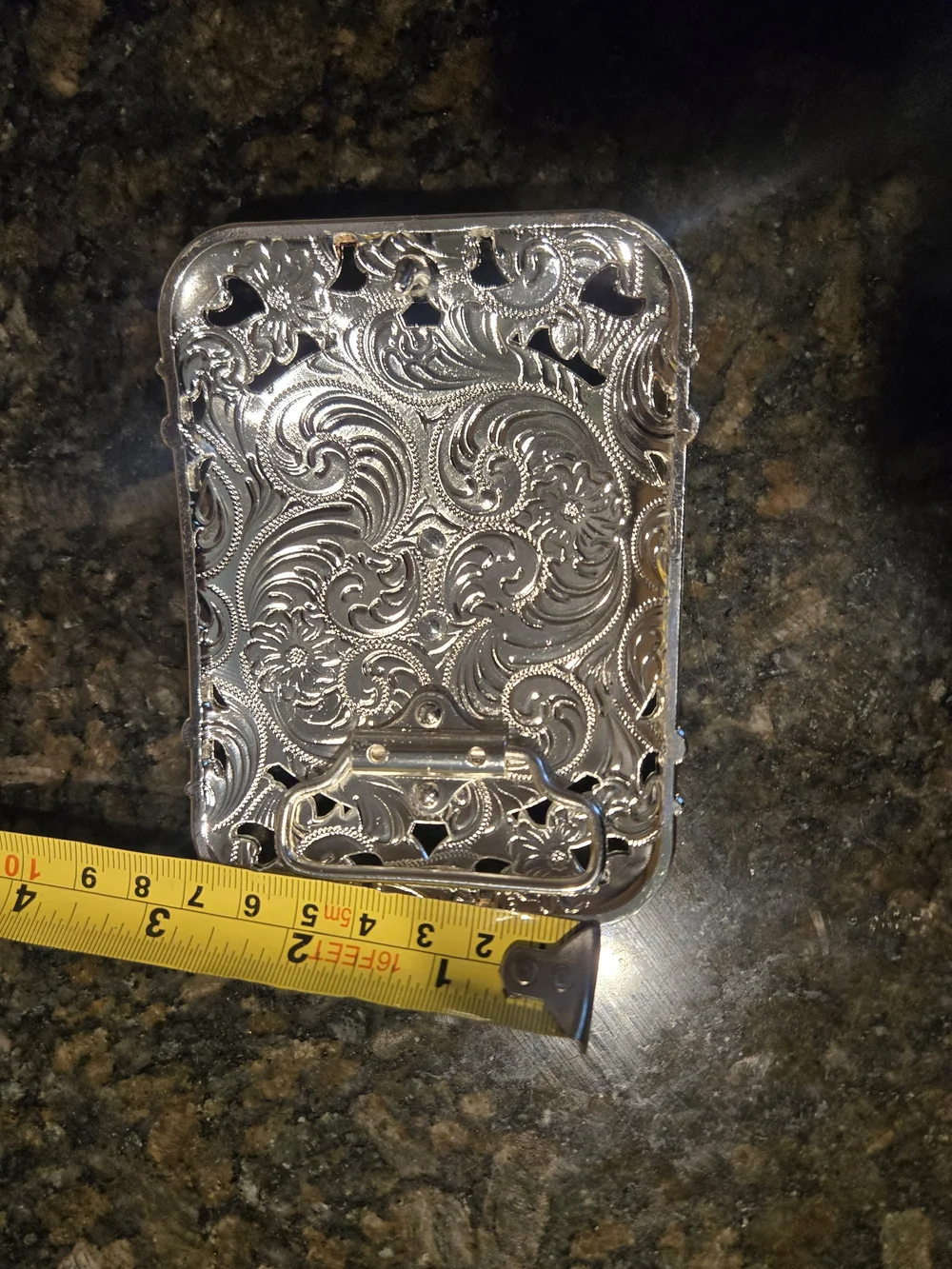 Texas Belt Buckle - Red, White & Blue